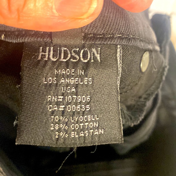 Hudson Women’s Nico Super Skinny Black Acid Wash Jeans Sz-25 - Picture 9 of 12